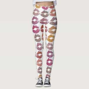 Stylish Colourful Lips #28 Leggings