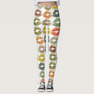 Stylish Colourful Lips #32 Leggings
