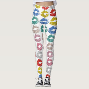 Stylish Colourful Lips #36 Leggings