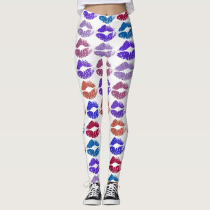 Stylish Colourful Lips #37 Leggings