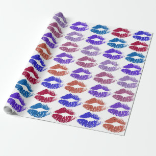 Stylish Colourful Lips #37 Wrapping Paper