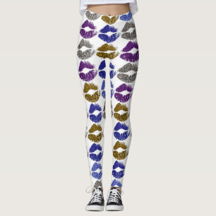 Stylish Colourful Lips #40 Leggings