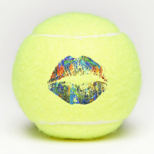Stylish  Colourful Lips #4 Tennis Balls