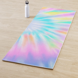 Stylish Colourful Rainbow Tie Dye Yoga Mat