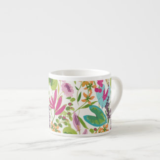 Stylish Colourful Summer Tropical Floral Pattern Espresso Cup