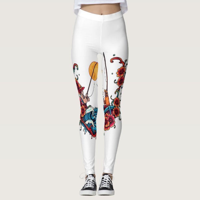 Stylish & Comfortable Custom Leggings – Unique Des (Front)