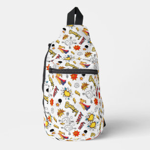 Stylish Comic Book Printed Sling Bag