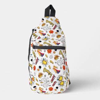 Stylish Comic Book Printed Sling Bag