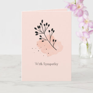 Stylish Contemporary Sympathy Card