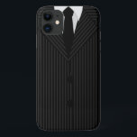 Stylish Cool Black Pinstripe Suit and Tie Case-Mate iPhone Case<br><div class="desc">© Sunny Mars Designs - Pinstripe Suit: Black and Grey Case-Mate Cell Phone Cover - Cool durable protective cases with a masculine man's business black and grey pin stripe suit, a black tie and buttons. Perfect for business men and women, people into men's fashion or any professional looking for something...</div>