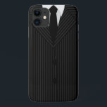 Stylish Cool Black Pinstripe Suit and Tie Case-Mate iPhone Case<br><div class="desc">© Sunny Mars Designs - Pinstripe Suit: Black and Grey Case-Mate Cell Phone Cover - Cool durable protective cases with a masculine man's business black and grey pin stripe suit, a black tie and buttons. Perfect for business men and women, people into men's fashion or any professional looking for something...</div>