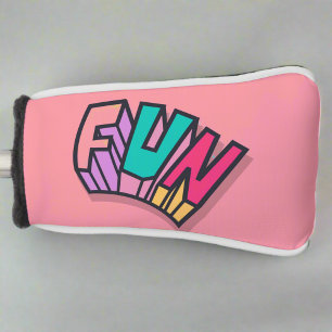 Stylish Cool Colourful "Fun" Pink Trendy Sports  Golf Head Cover