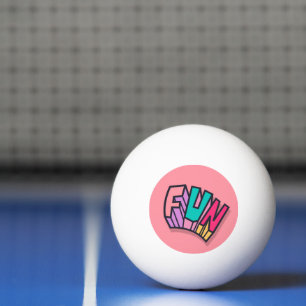 Stylish Cool "Fun" Bold Colours Trendy Sports  Ping Pong Ball