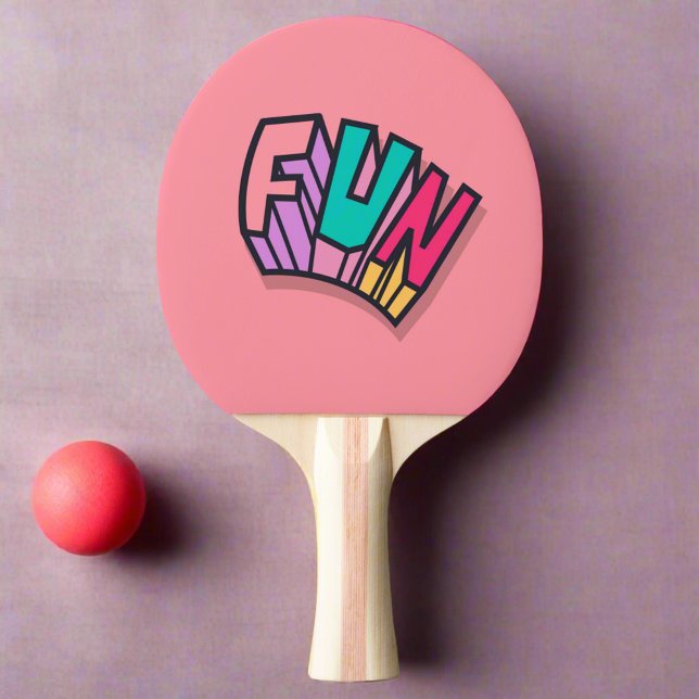 Stylish Cool "Fun" Pink Trendy Sports  Ping Pong Paddle (Creator Uploaded)