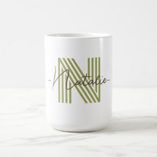 Stylish cool letter design Personalised gift cute Coffee Mug