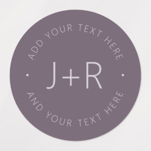 Stylish Couples Monogram Editable Text Waterproof
