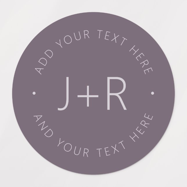 Stylish Couples Monogram Editable Text Waterproof (Design 3)