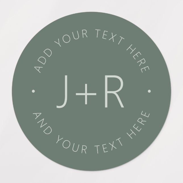 Stylish Couples Monogram Editable Text Waterproof (Design 1)