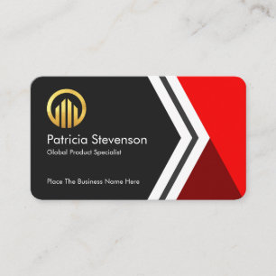 Stylish Creative Arrows Business Owner Card