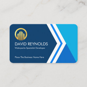 Stylish Creative Arrows Business Owners Business Card
