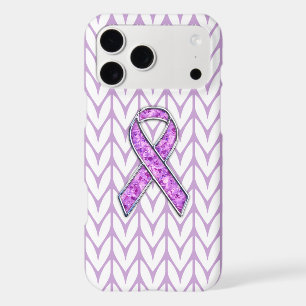 Stylish Crystal Pink Ribbon Awareness Knit