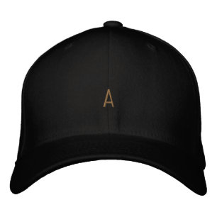 Stylish Custom "A" distinctive Monogram Wardrobe Embroidered Hat