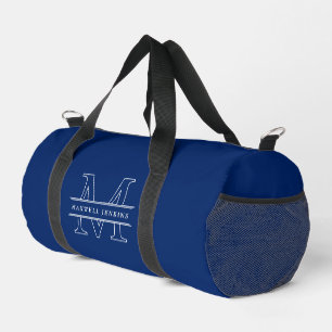 Stylish Custom Duffle Bag with Monogram & Name