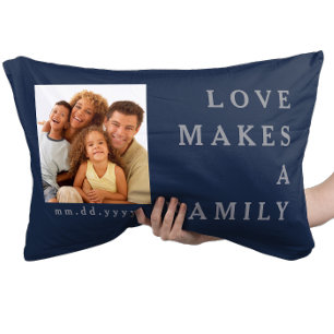 Stylish Custom Family Quote Design Bedroom Accent Decorative Cushion