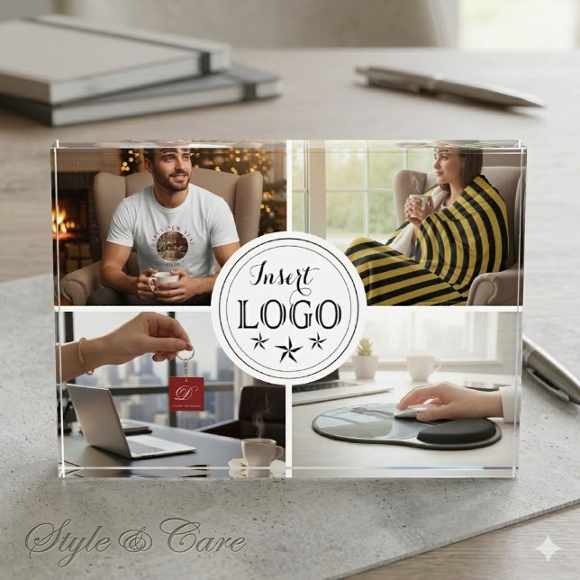 Stylish Custom Five Photo Personalised Photo Block (Stylish Custom Five Photo Personalized Photo Block)