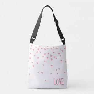 Stylish Custom Love Hearts Crossbody Bag