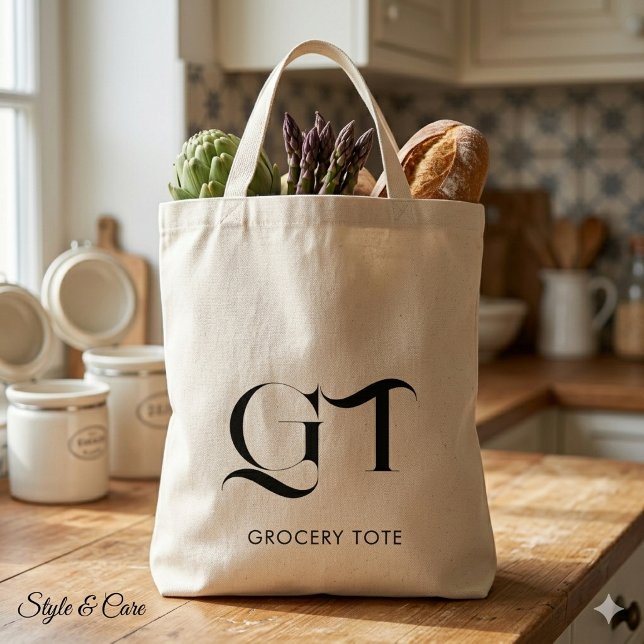 Stylish Custom Monogram With Name Tote Bag (Stylish Custom Monogram With Name Tote Bag)