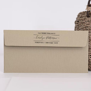 Stylish Custom Name & Address Self Inking Stamp