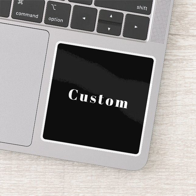 Stylish Custom Name or other Text | Black & White (Detail)