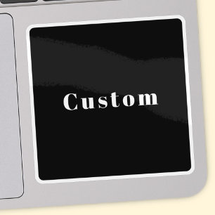 Stylish Custom Name or other Text   Black & White