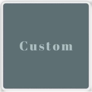 Stylish Custom Name or other Text   Blue Grey