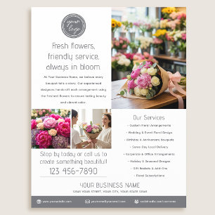 Stylish Custom Photo Logo Business Marketing Flyer