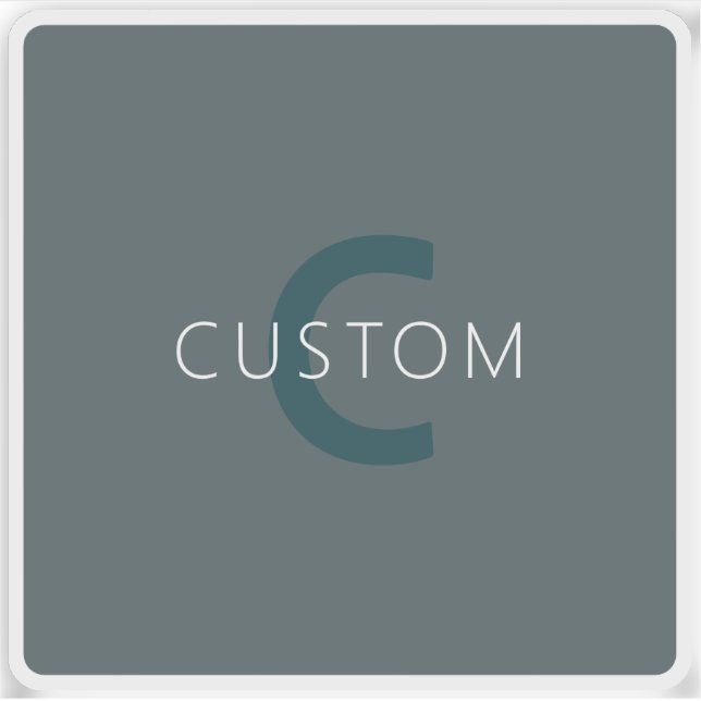 Stylish Customisable Monogram Template (Front)
