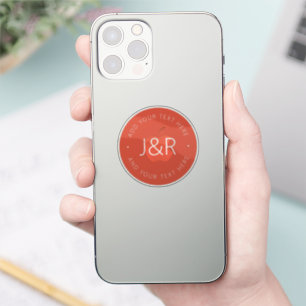 Stylish Customisable Orange Red