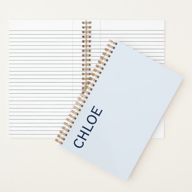 Stylish Customisable Personalised Name Gift  Notebook (Inside)