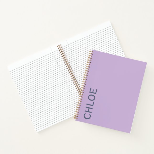 Stylish Customisable Personalised Name Gift  Notebook (Inside)
