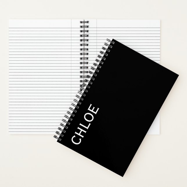 Stylish Customisable Personalised Name Gift  Notebook (Inside)