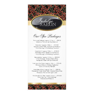 Stylish Customisable Salon Rack Card