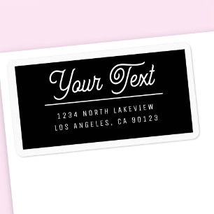 Stylish Customisable Text w/Border Label