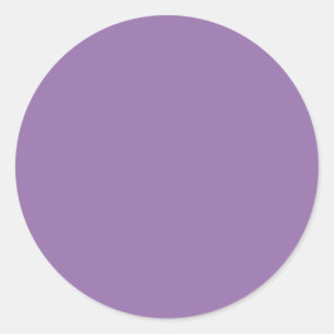 Stylish Customisable - Vibrant Bellflower Violet Classic Round Sticker