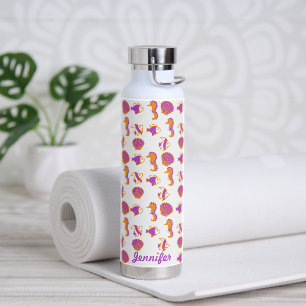 Stylish Cute Colourful Sea Life Underwater Pattern Water Bottle