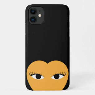 Stylish Cute Heart with Eyes Case-Mate iPhone Case