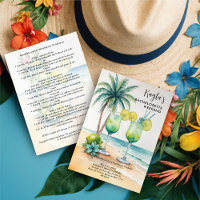 Stylish Cute tropical Margarita Cocktail Glasses 