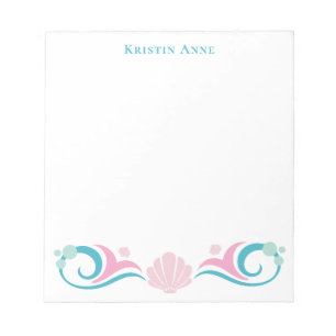 Stylish Cute Unique Colourful Pretty Sea Shell Notepad
