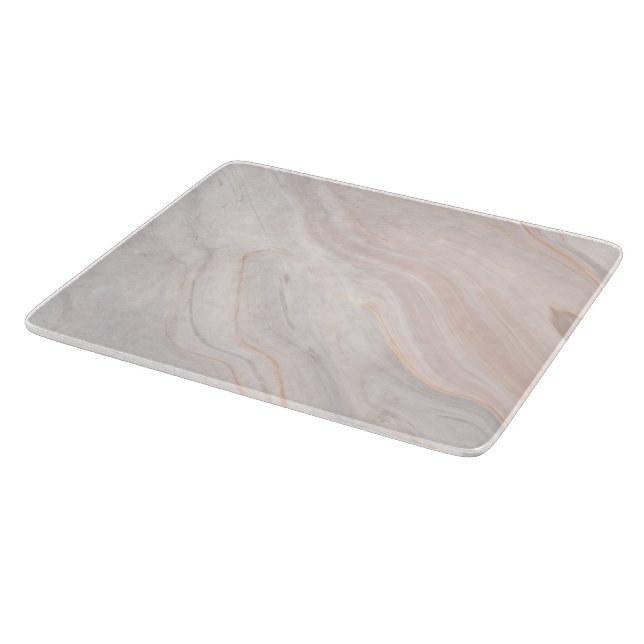 Stylish Cutting Board with Deep Pink Marble Patter (Corner)