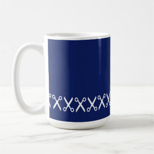 Stylish Cutting Scissors Hairdresser Tailor Coffee Mug